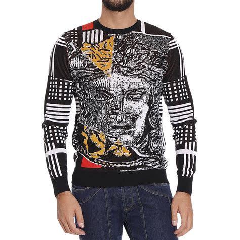 black versace jumper mens|farfetch versace jumpers.